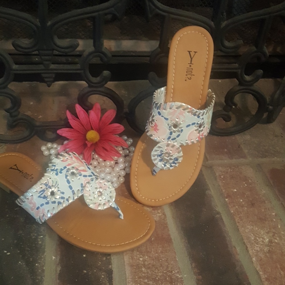 Floral sandals